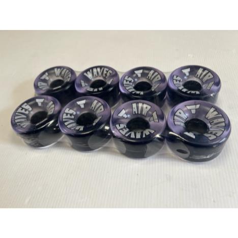 Air Waves Quad Roller Skate Wheels - Clear with Black Hub - Pack of 8 £59.95